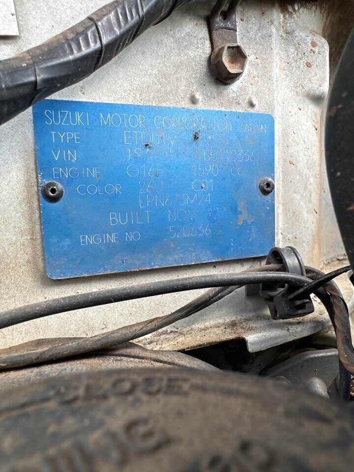 1992 Suzuki Vitara Door Locking Mechanism RH Drivers Rear #B197