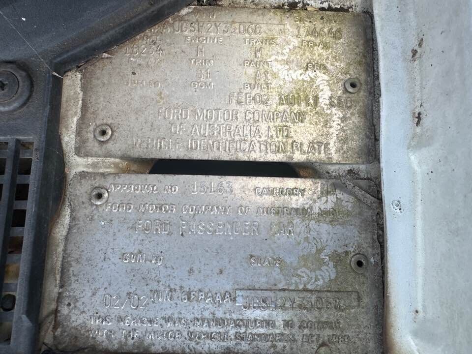 2002 Ford Au Falcon Hand Brake Lever #B343