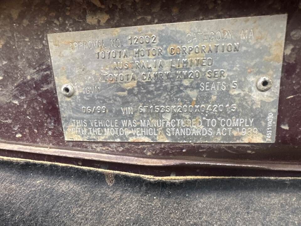 1999 Toyota Camry Outer Door Handle LH Passengers Front #B423