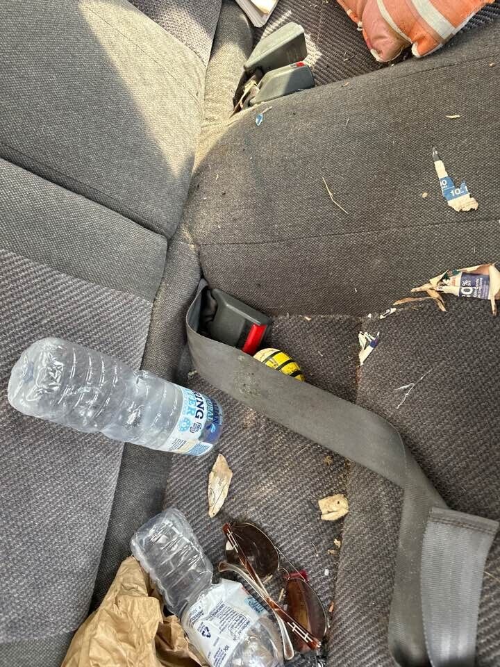 1992 Honda Integra Seat Belt Stalk RH Rear #B196