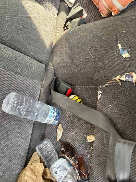 1992 Honda Integra Seat Belt Stalk RH Rear #B196