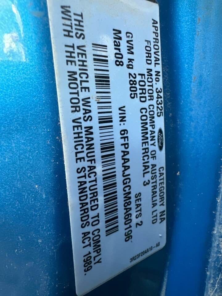 2008 Ford Ba Falcon Ute RH Drivers Front Electric Window Regulator #B294