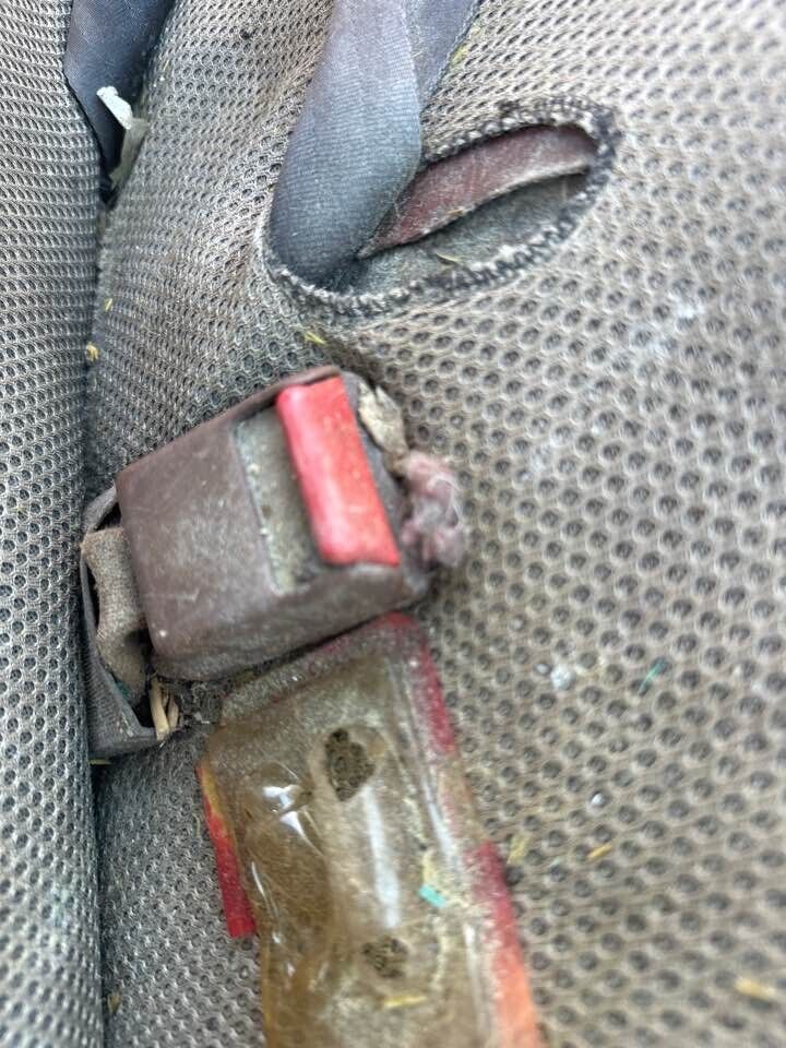 1991 Toyota Ace Truck Seat Belt Stalk LH Front #B297