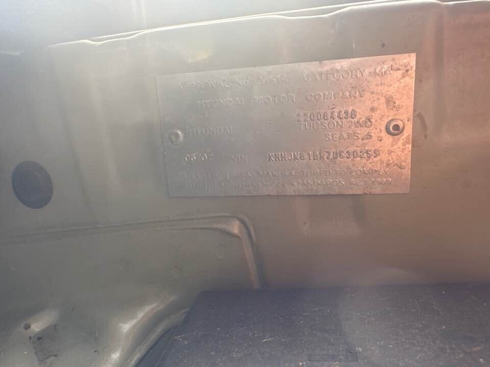 2007 Hyundai Tucson Tail Gate Wiper Arm #B140