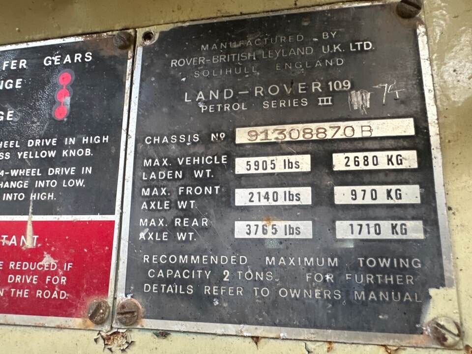 1974 Land-Rover 109 Radiator #B317