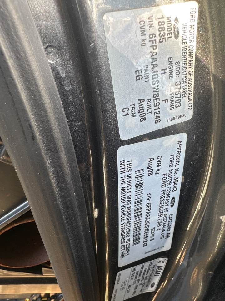 2008 Ford Falcon Xr6 Wiper Linkages #B371