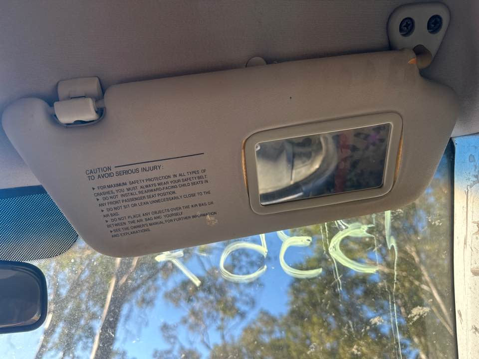 2007 Kia Rio Sunvisor Right Hand #B357