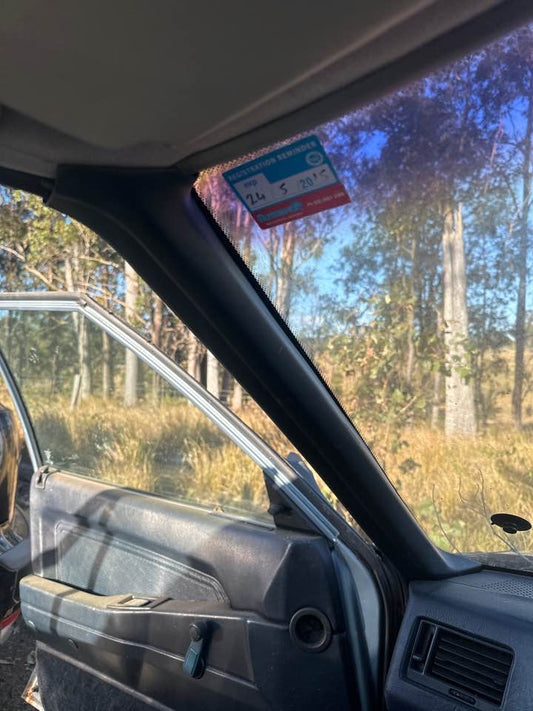 1987 Mitsubishi Magna Windscreen LH Inner Pillar Trim #B344